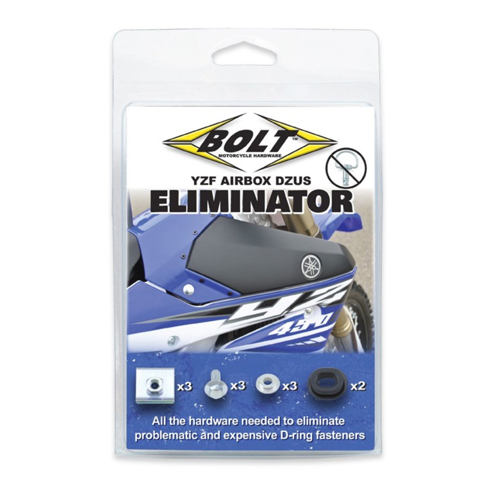 Bolt Yamaha YZ/YZF Airbox Dzus Eliminator Kit '14-Onwards
