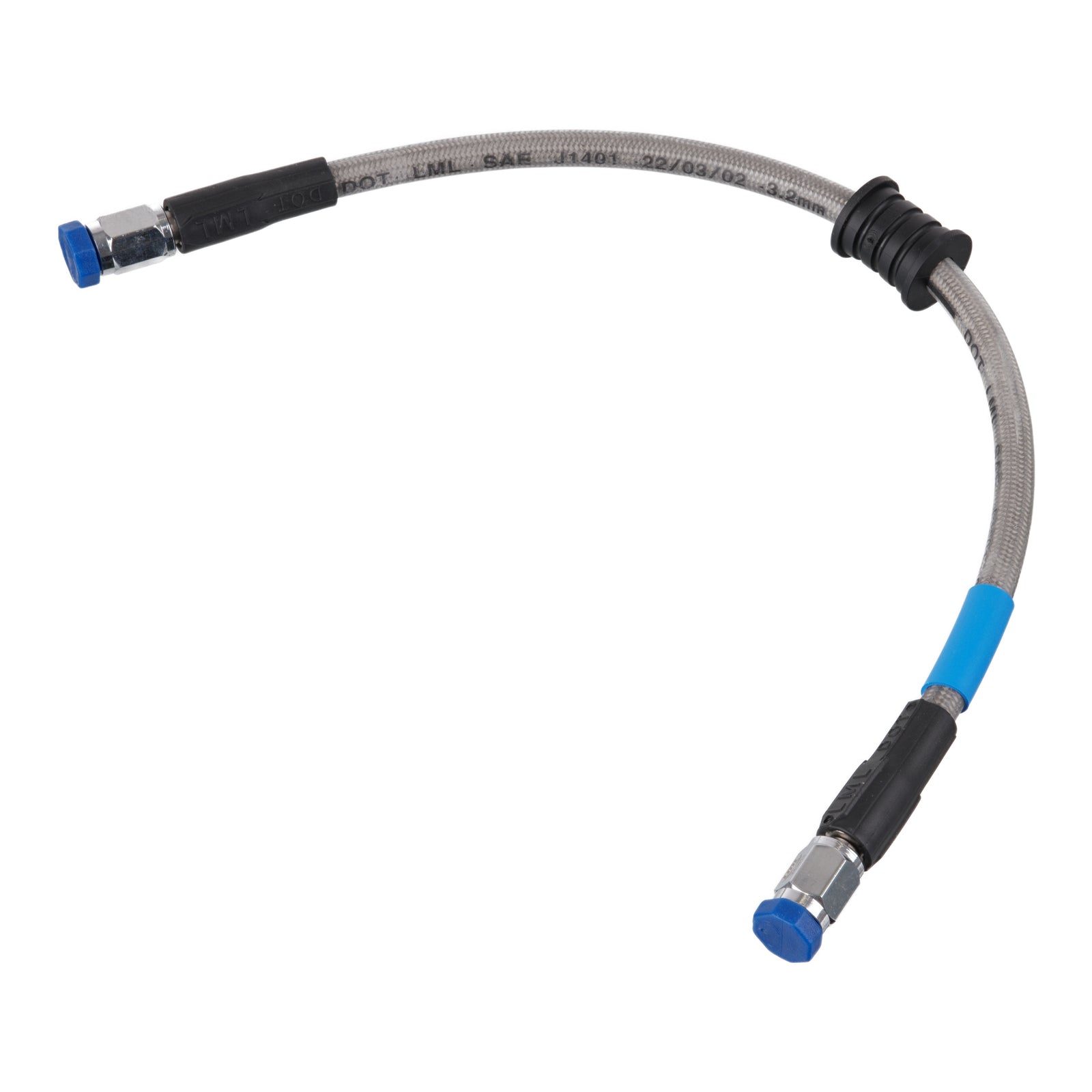Whites Premade Brake Line - 350mm - (Chrome)