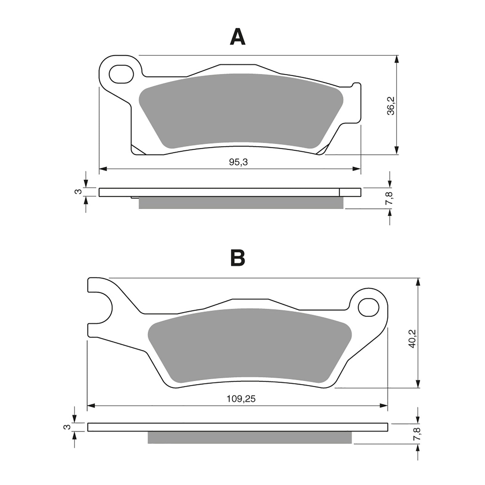 GOLDfren Brake Pads GF310 - K1