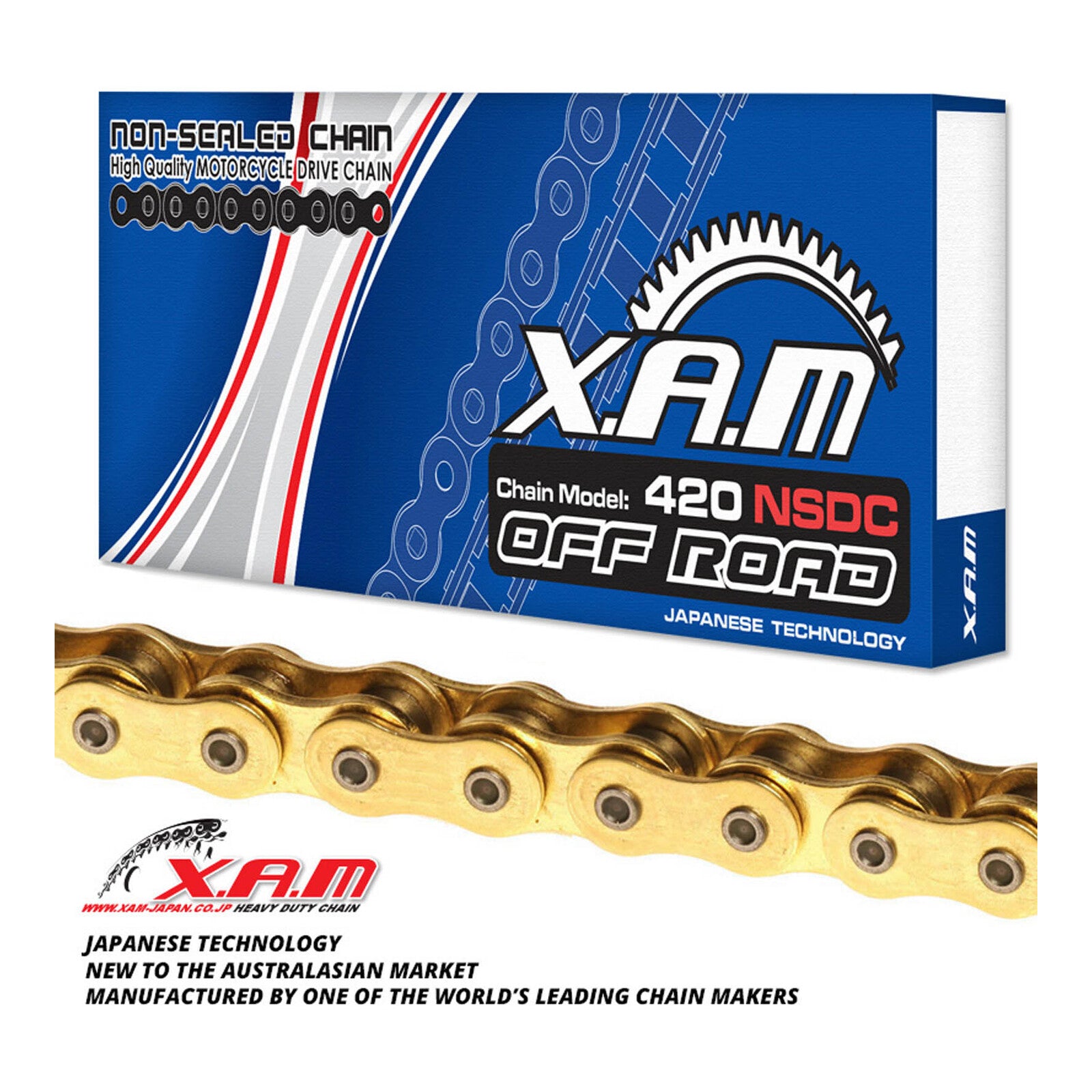 XAM 420NSDC Chromized Chain - Gold / Gold
