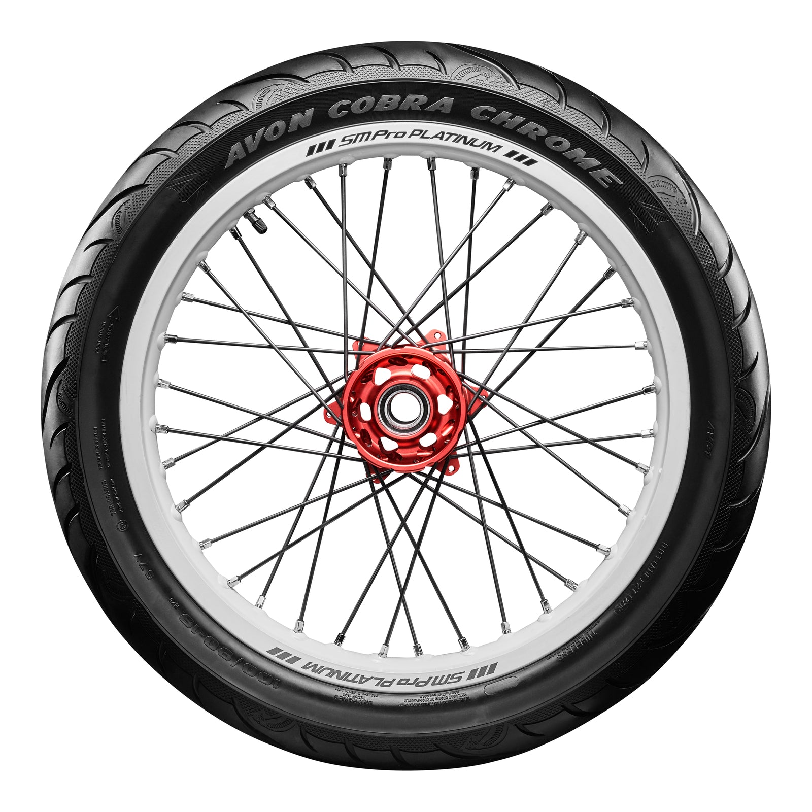 Avon Cobra Chrome 130/70R18 Front Tyre (63H Rating) AV91