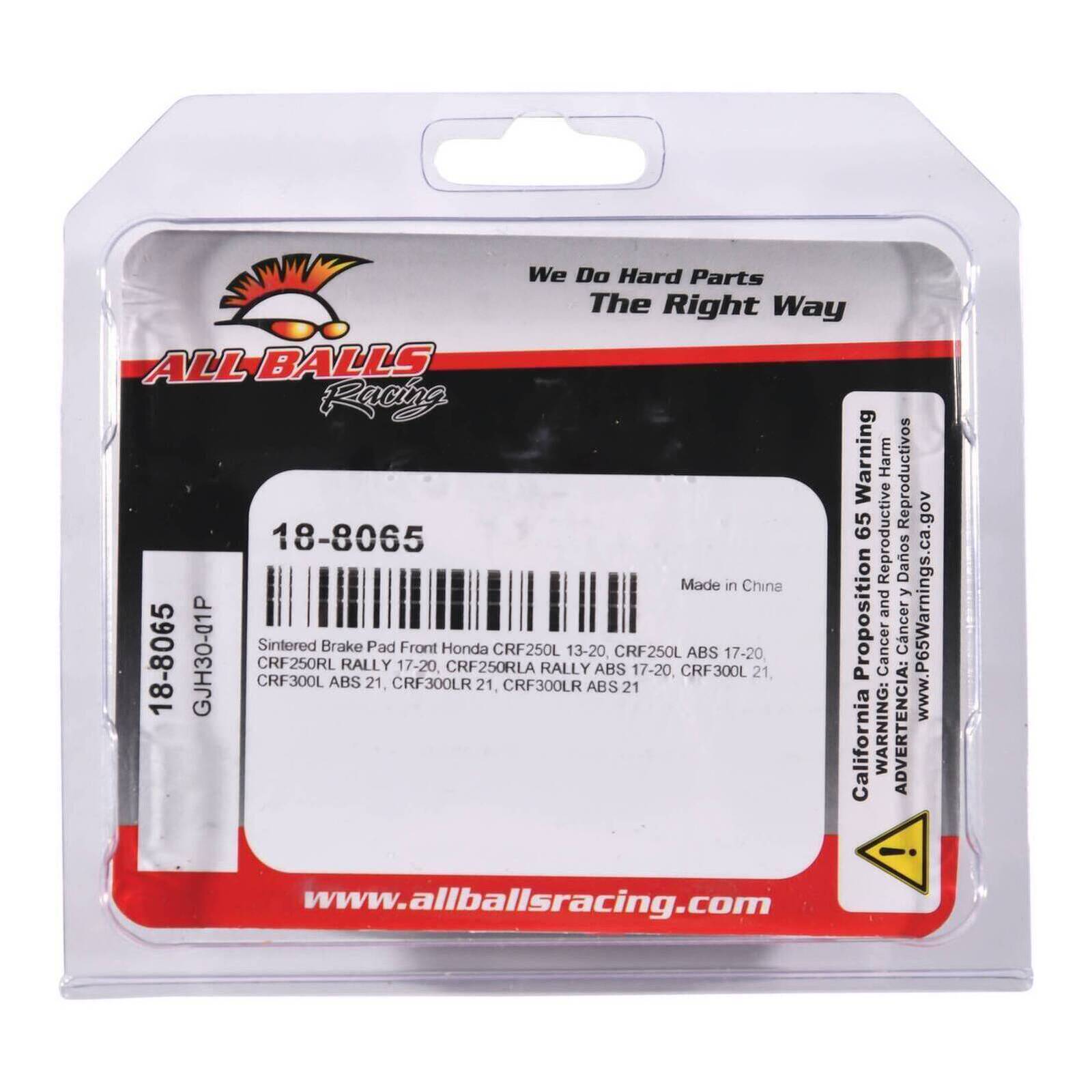 Sintered Brake Pad Set 18-8065