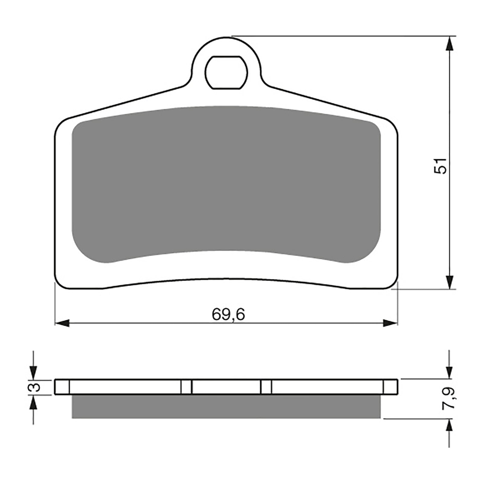 GOLDfren Brake Pads GF233 - S3
