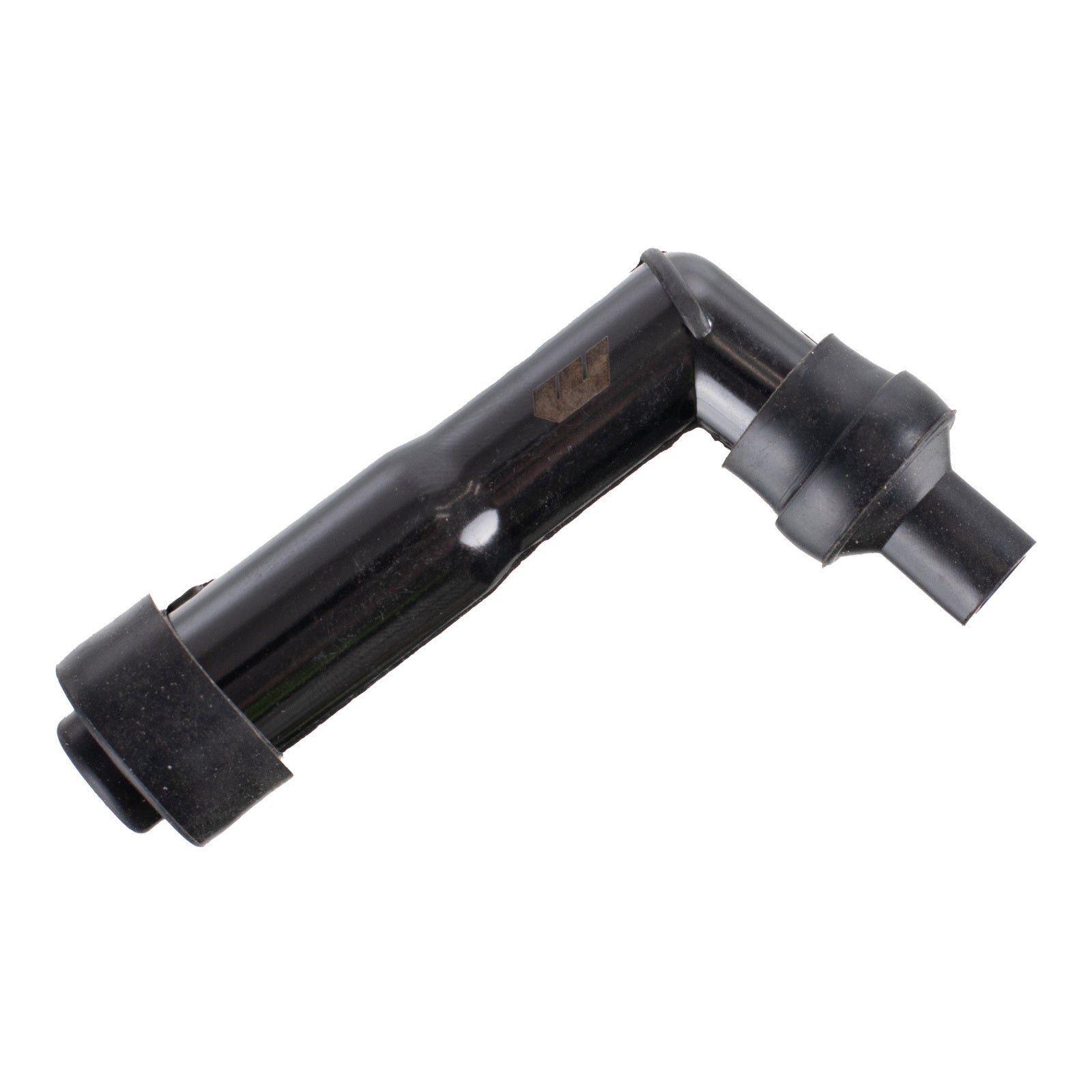 Whites Spark Plug Cap (Replaces XZ05F) Long Right Angle - Black