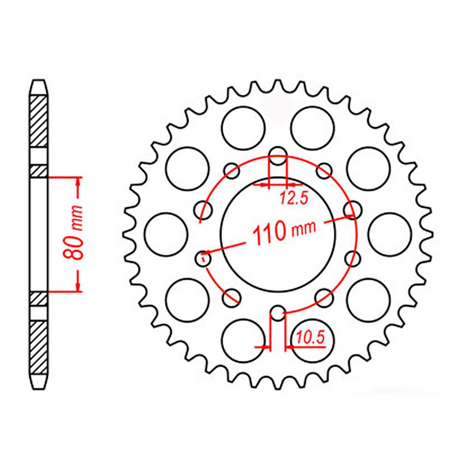 XAM Sprocket Kit Triumph Speed Triple '94-'96 (Double Side Side-arm) X-R 17/43